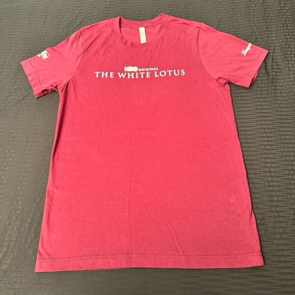 HBO The White Lotus TV Show PROMO T-Shirt Size Medium Burgundy Ketel One